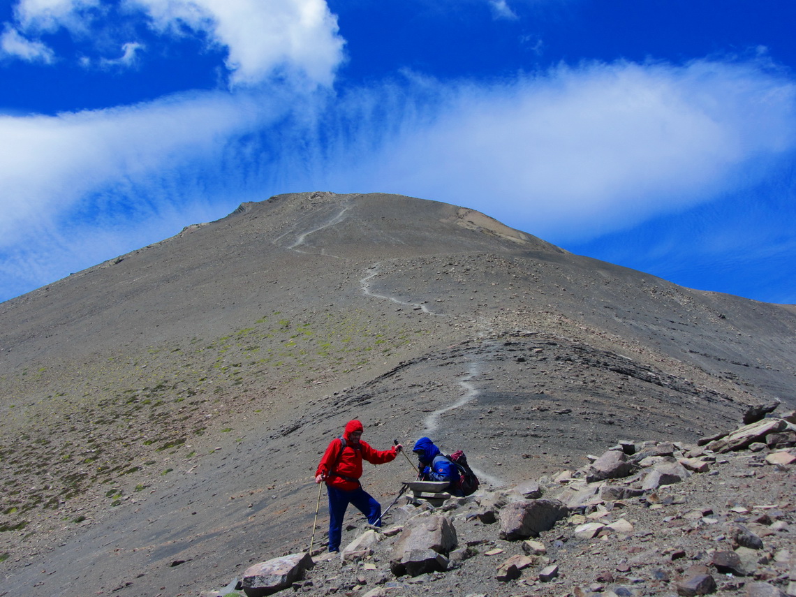 The summit cone of Cerro de los Cristales
