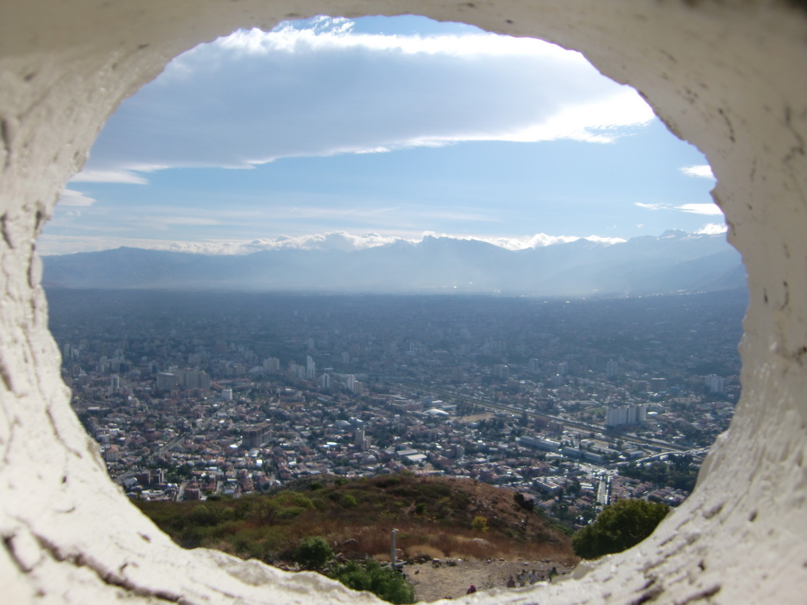 View from Jesus to Cochabamba