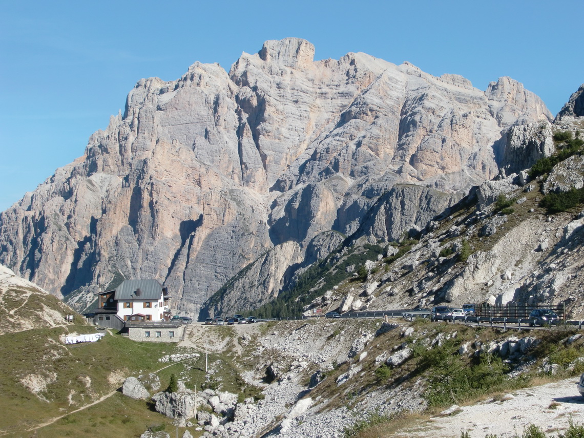 Piz Cunturines from Passo Valparola