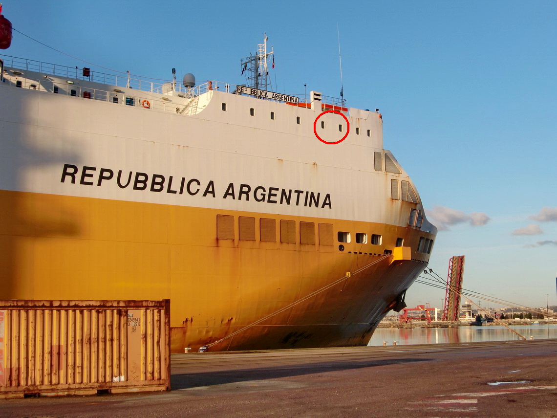 Front part of Repubblica Argentina
