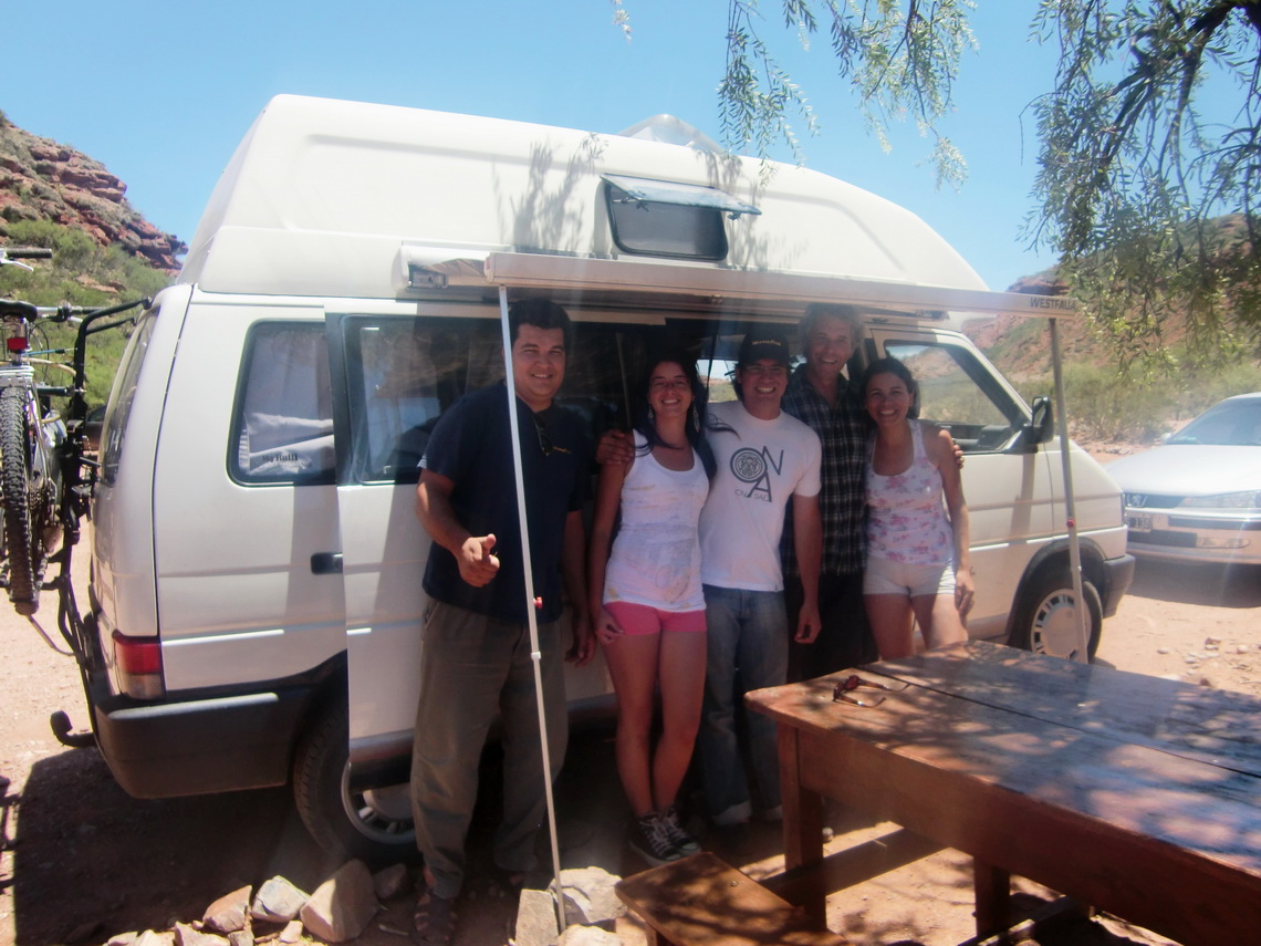 Our Camping Place with the two Argentine couples