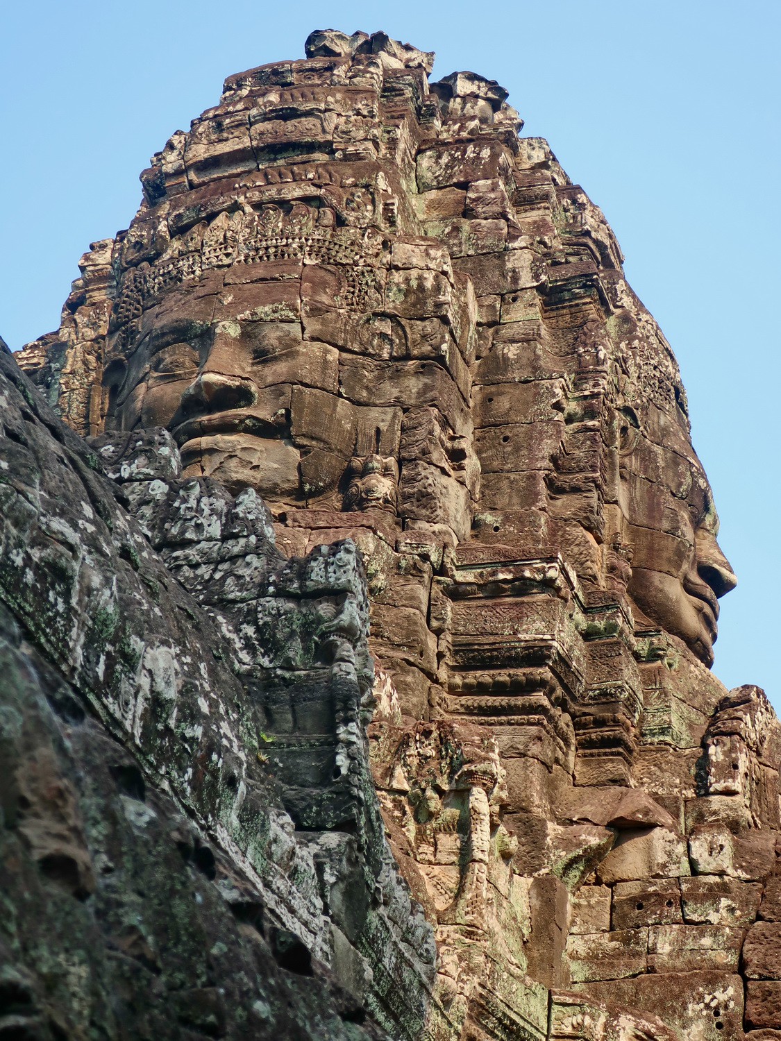 Massive heads on Bayon Temple