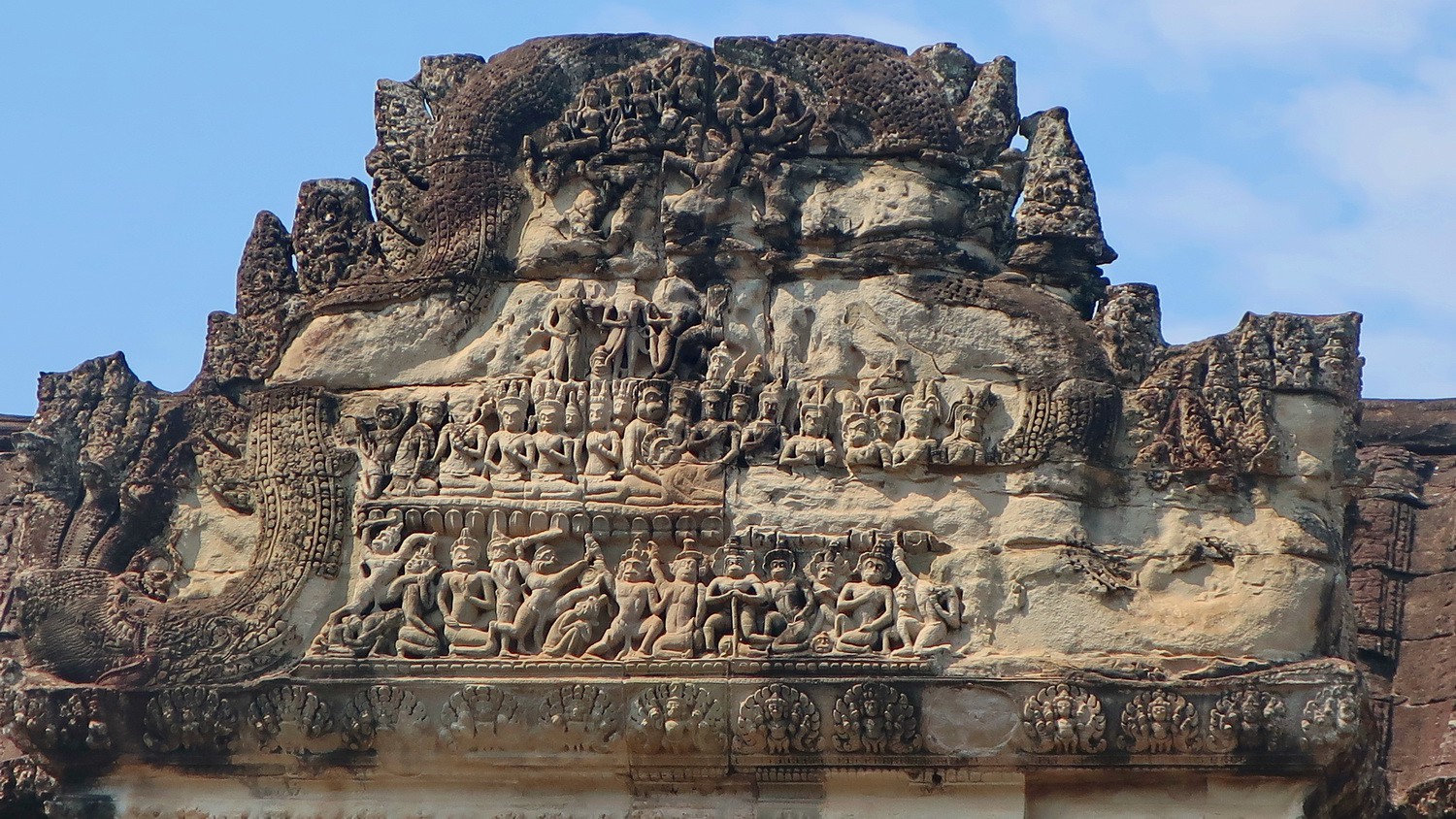 Relief sculpture in Angkor Wat