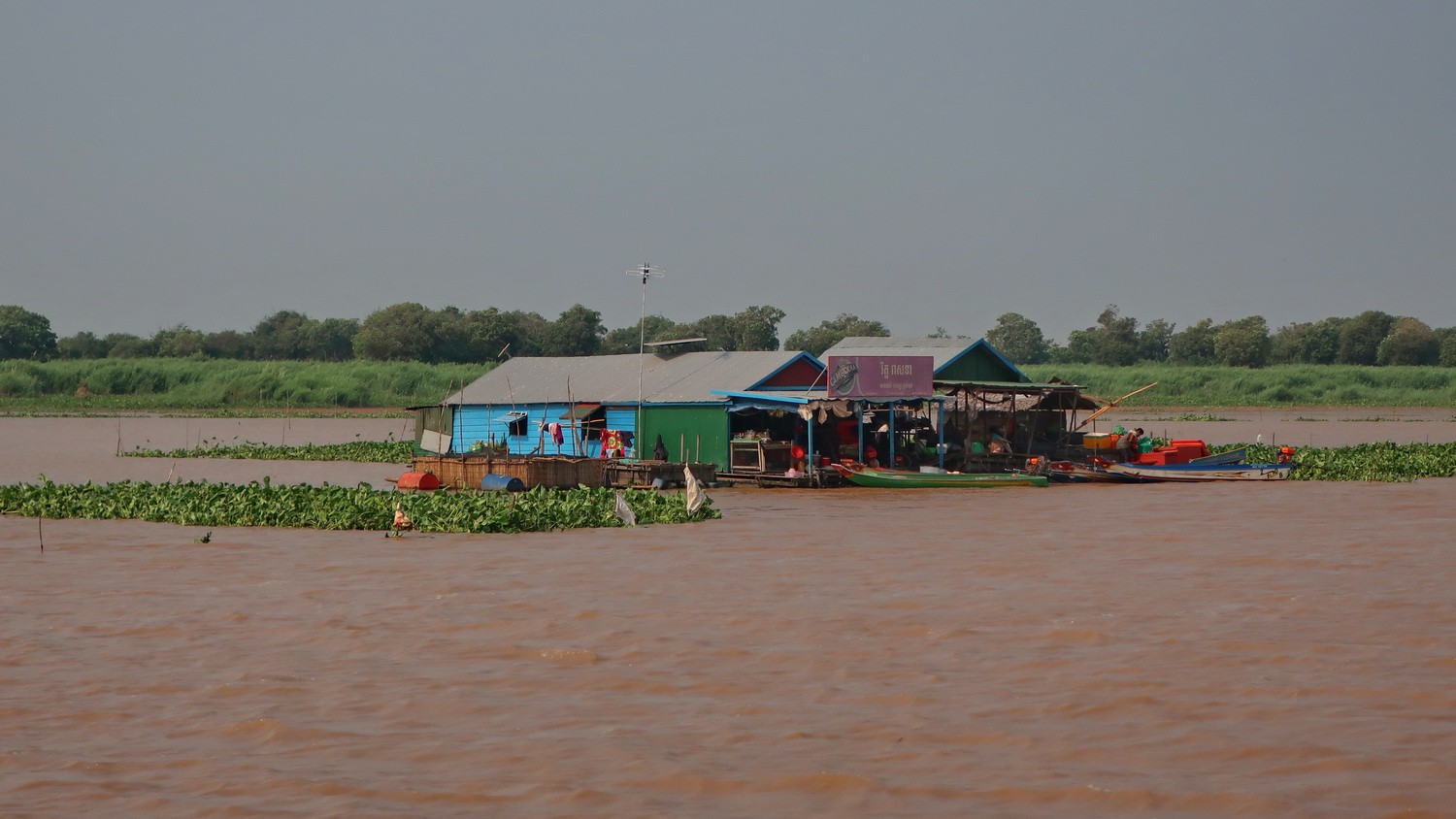 Floating houses on Tonle Sap Lake