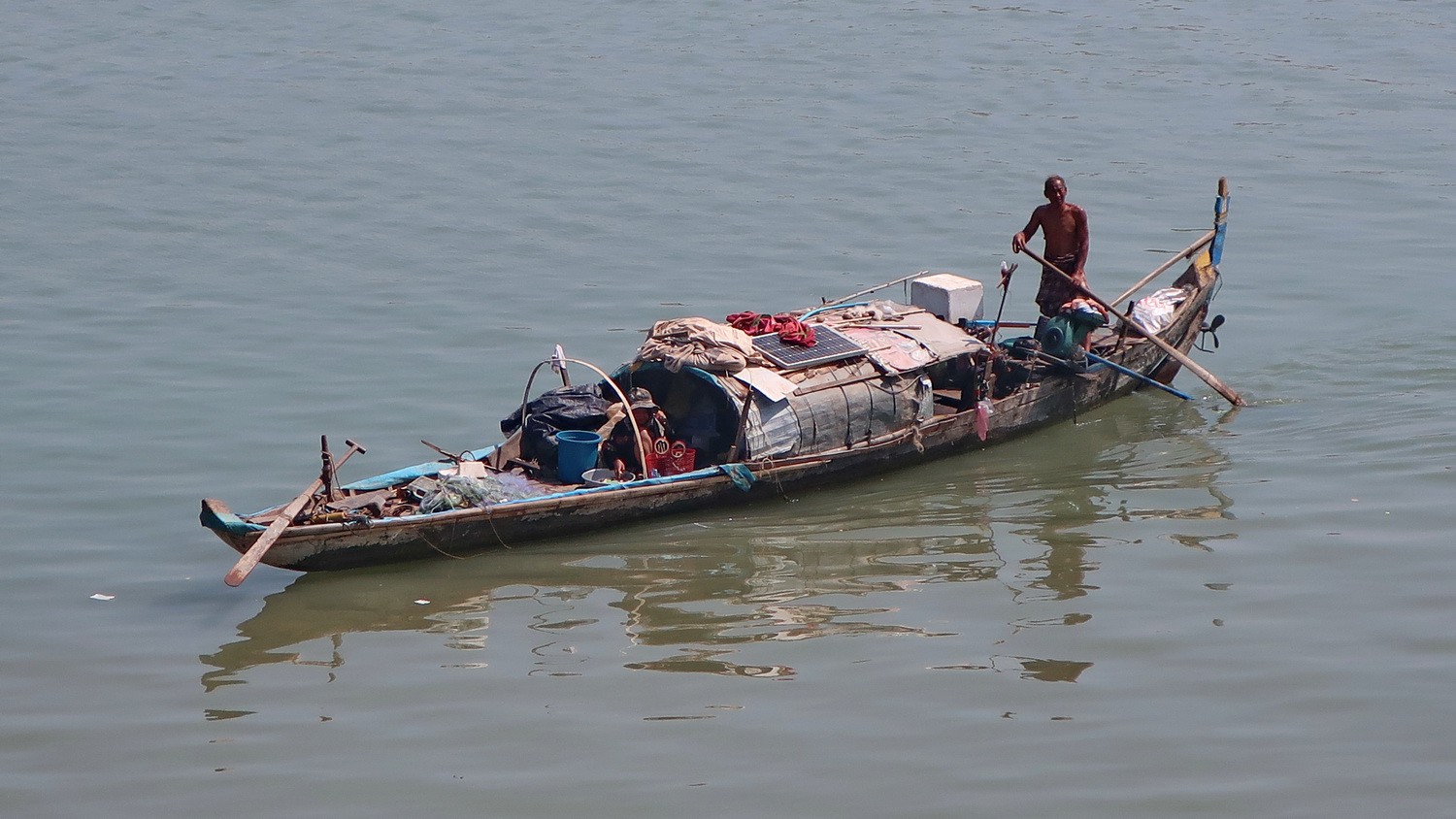 Boat on Tonle Sap River