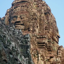 Massive heads on Bayon Temple