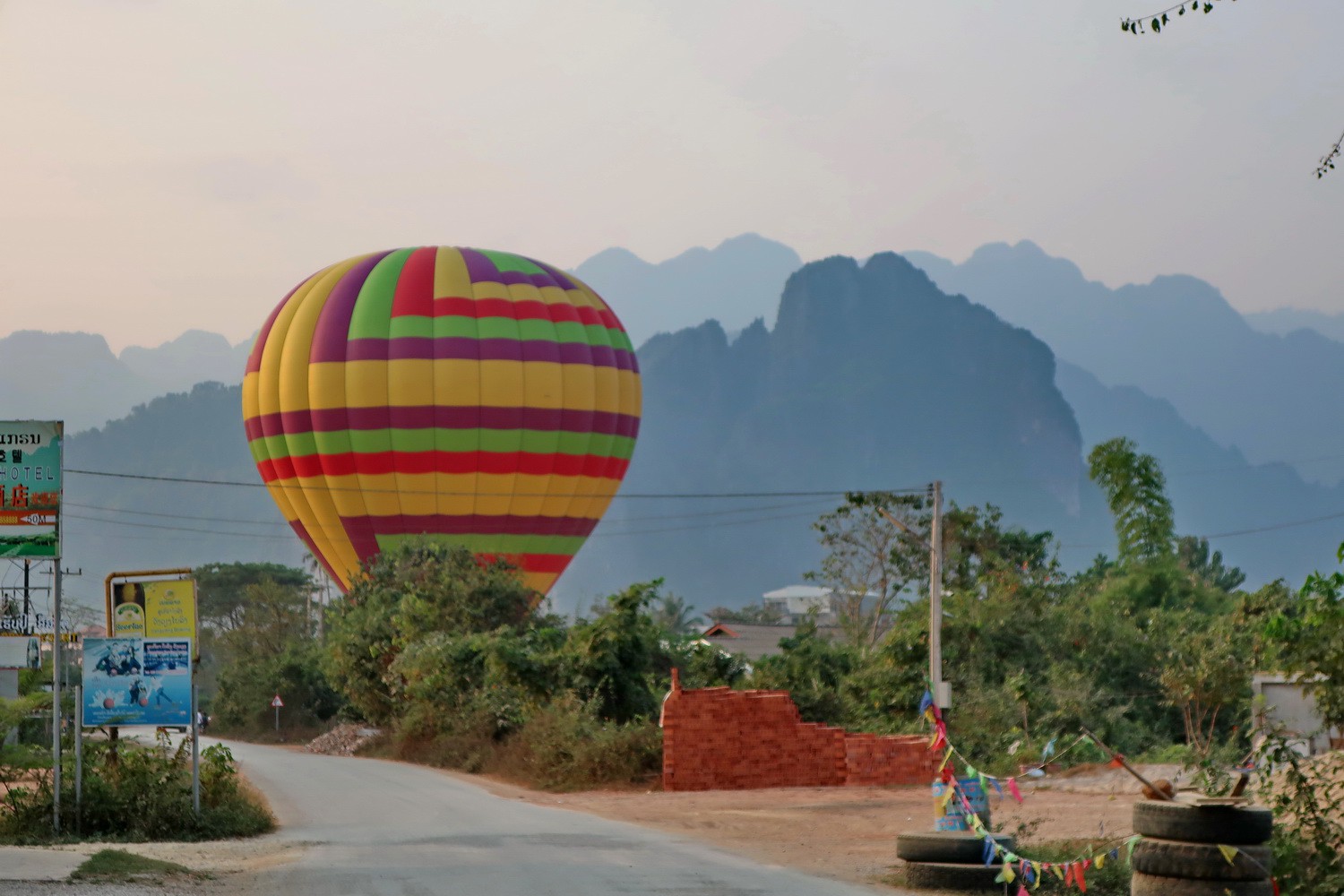 Ballon in Vang Vieng