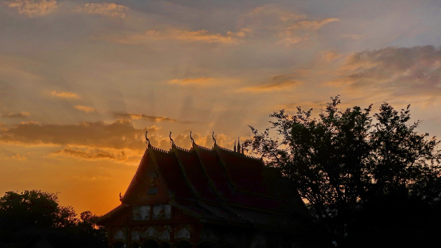 Sunset with Pagoda