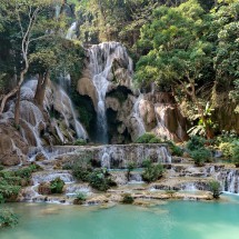 Kuang Si Waterfall (25 kilometers southwest of Luang Prabang)