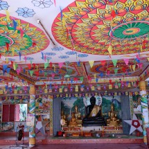 Pagoda with black Buddha in Vang Vieng