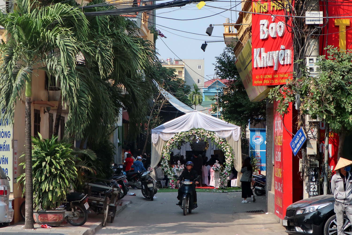 Wedding party tent in Ninh Binh