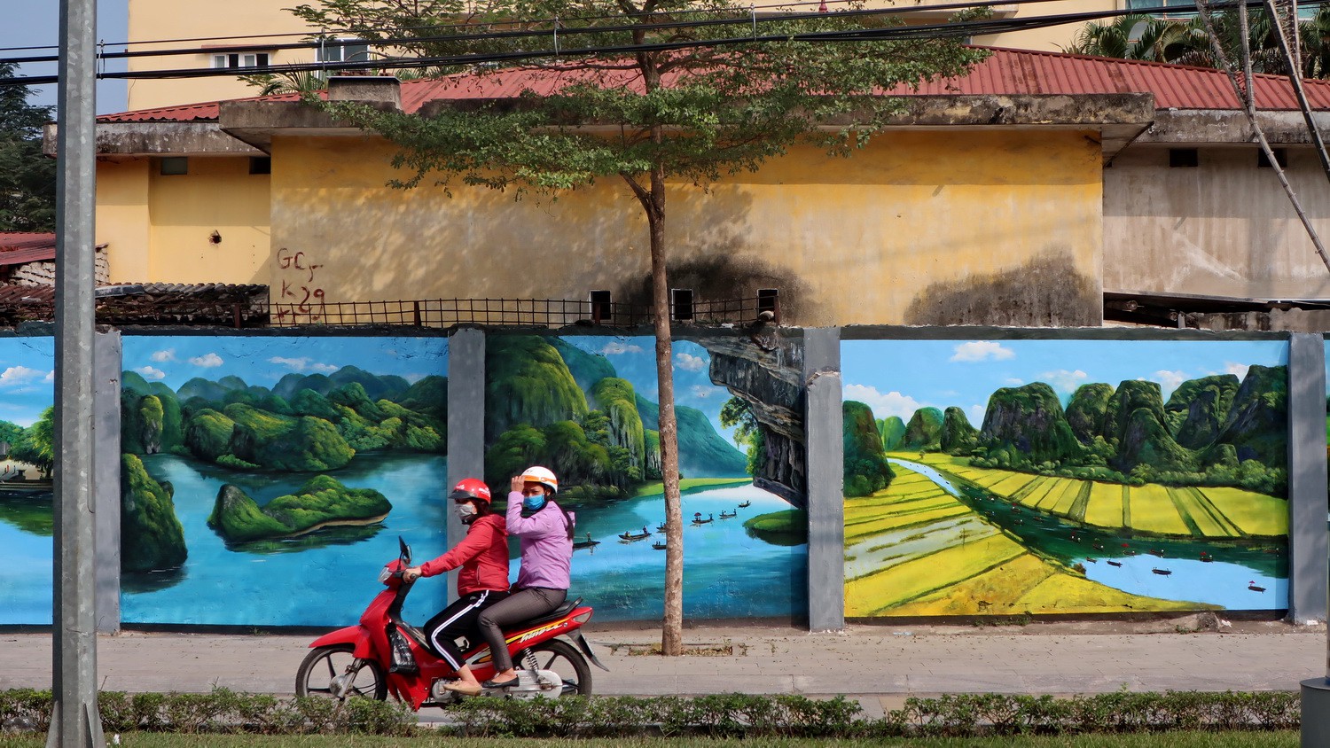 Mural in Ninh Binh