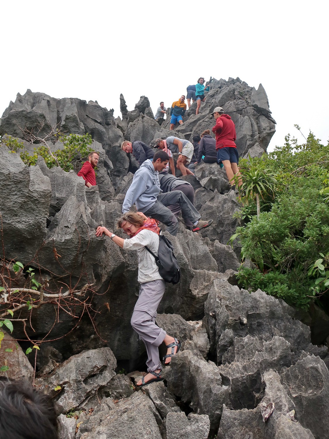 Scrambling on Monkey Island Peak