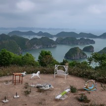 &nbsp;Lan Ha Bay seen from the East Observatory of Fort Cannon in Cat Ba