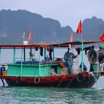 Fishing boat in Halong Bay