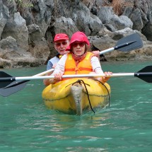 Jutta and Hermann in the Kayak