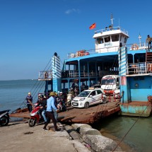 The ferry from Cat Ba Island to the mainland