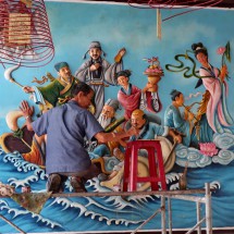 Painter in the Assembly Hall of the Cantonese Chinese Congregation