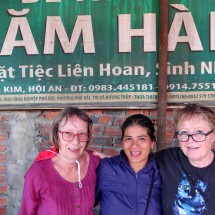 Jutta and Marion with a family member of Nam Hai