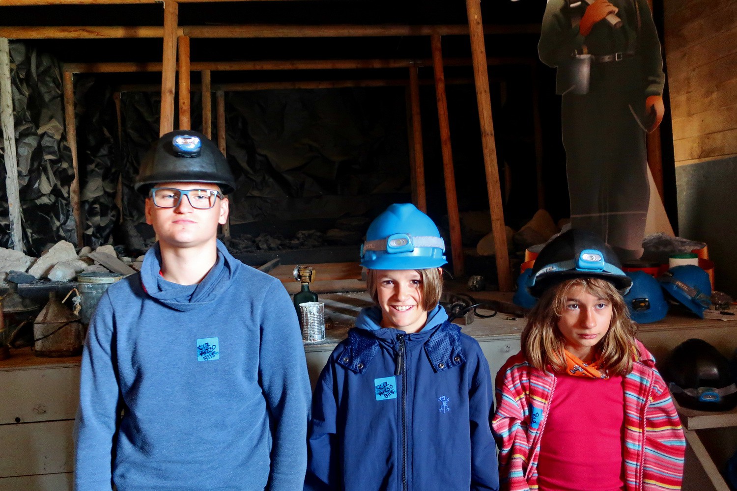 Kids ready for coal mining