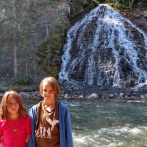 Rosemarie and Jay in Maligne Canyon
