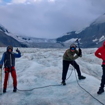 Our return point on the glacier