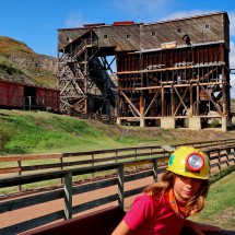 Rosemarie was the assistant of the train operator of 90 years old train Linda in the Atlas Coal Mine