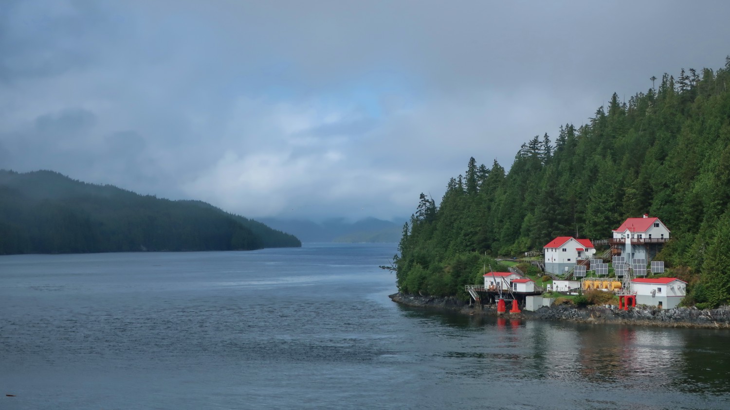Boat Bluff Lighthouses which are located half the way between Prince Rupert and Port Hardy / Vancouver Island