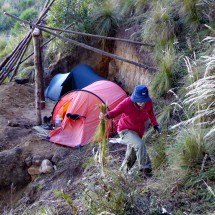 Our base camp at 3082 meters sea-level (in Guatemala)