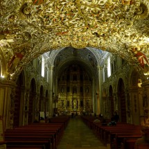 Inside the church Santo Domingo