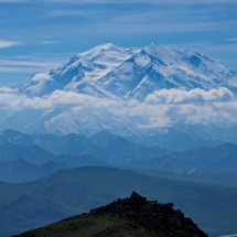 Denali from the summit of 1539 meters high Mount Galen
