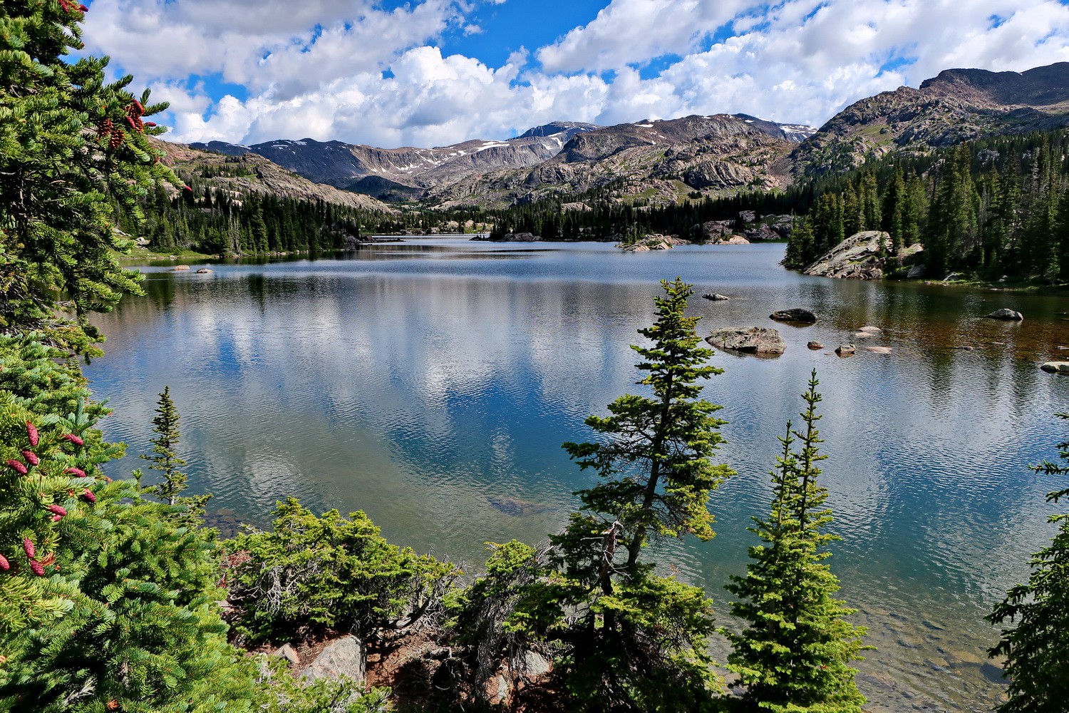 Lake Helen with Cloud Peak in the upper center