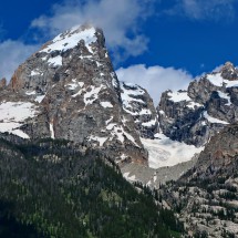 Grand Teton and Mount Owen seen from Lower Inspiration Point