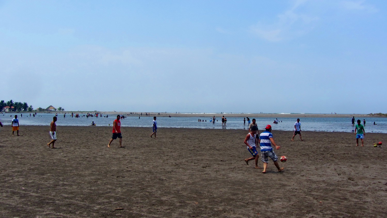 Football on the beach