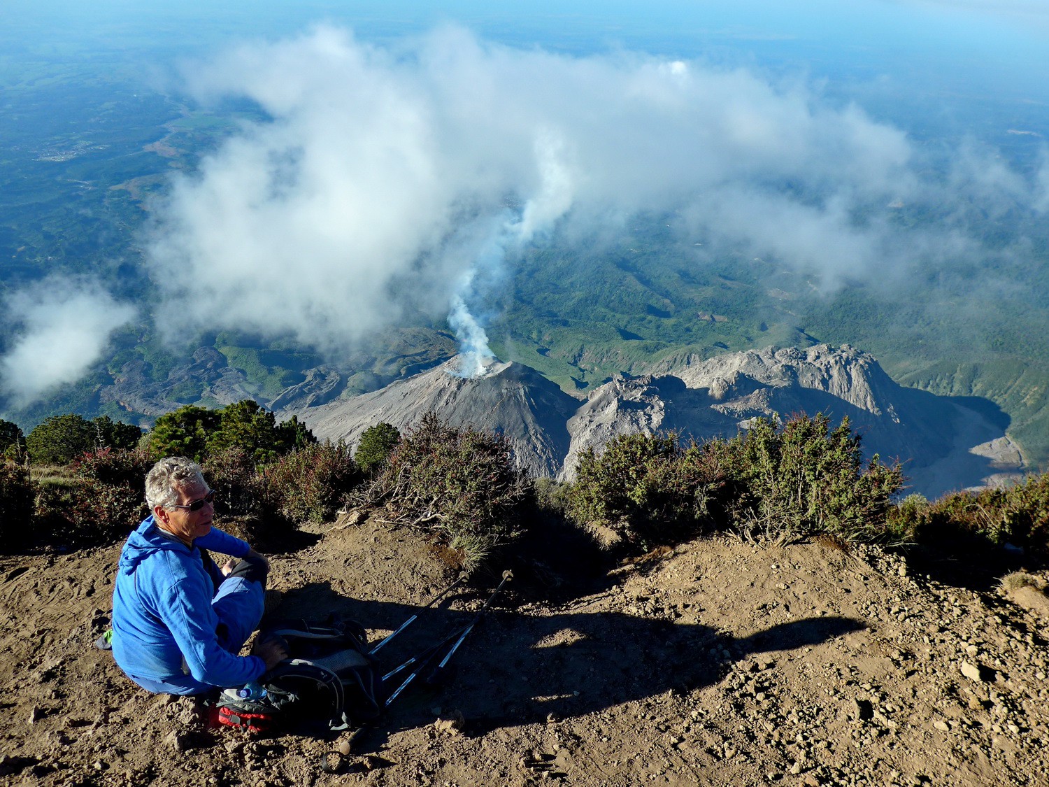 View to Volcan Santiaguito