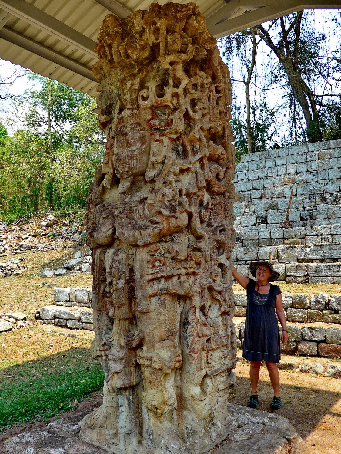 Copan is famous for its sculptures, unique in the Maya world