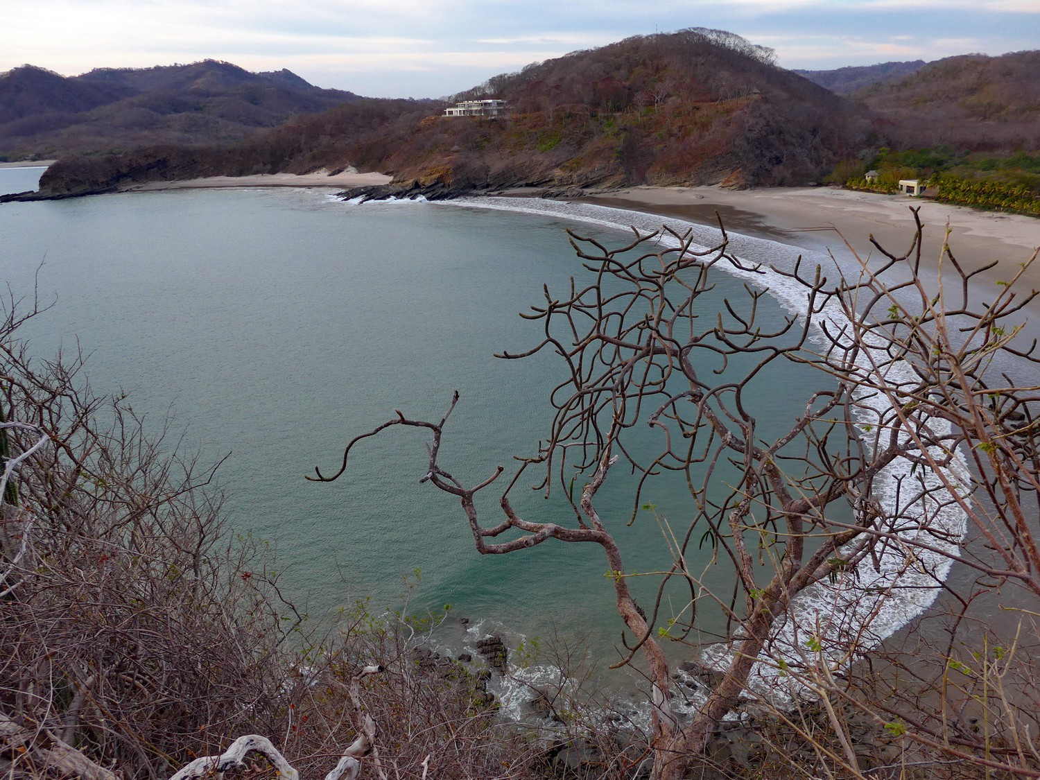 Playa Majagual seen from the viewpoint close to our campground