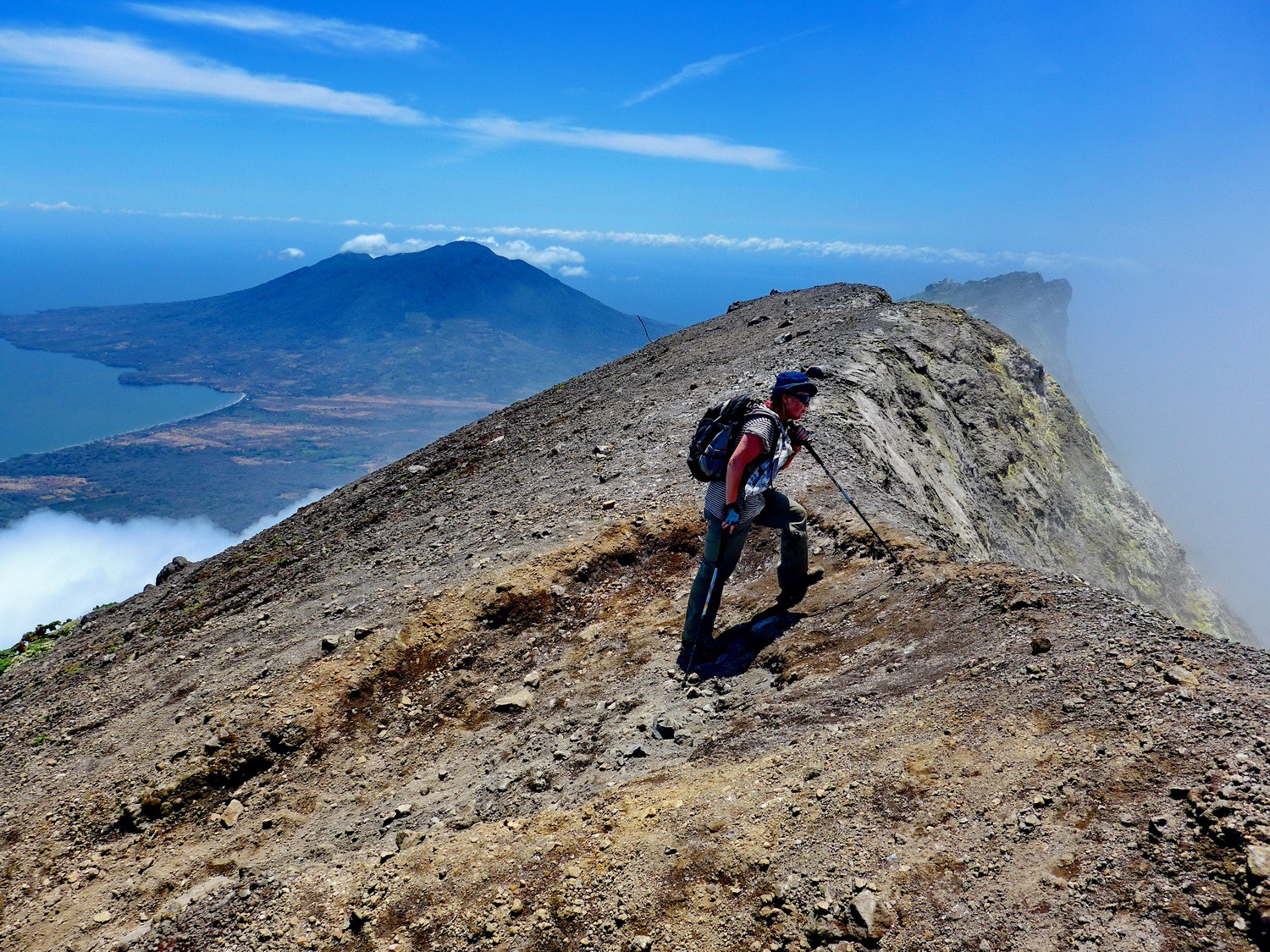 Summit of 1610 meters high Volcan Conceptión