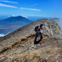 Summit of 1610 meters high Volcan Conceptión