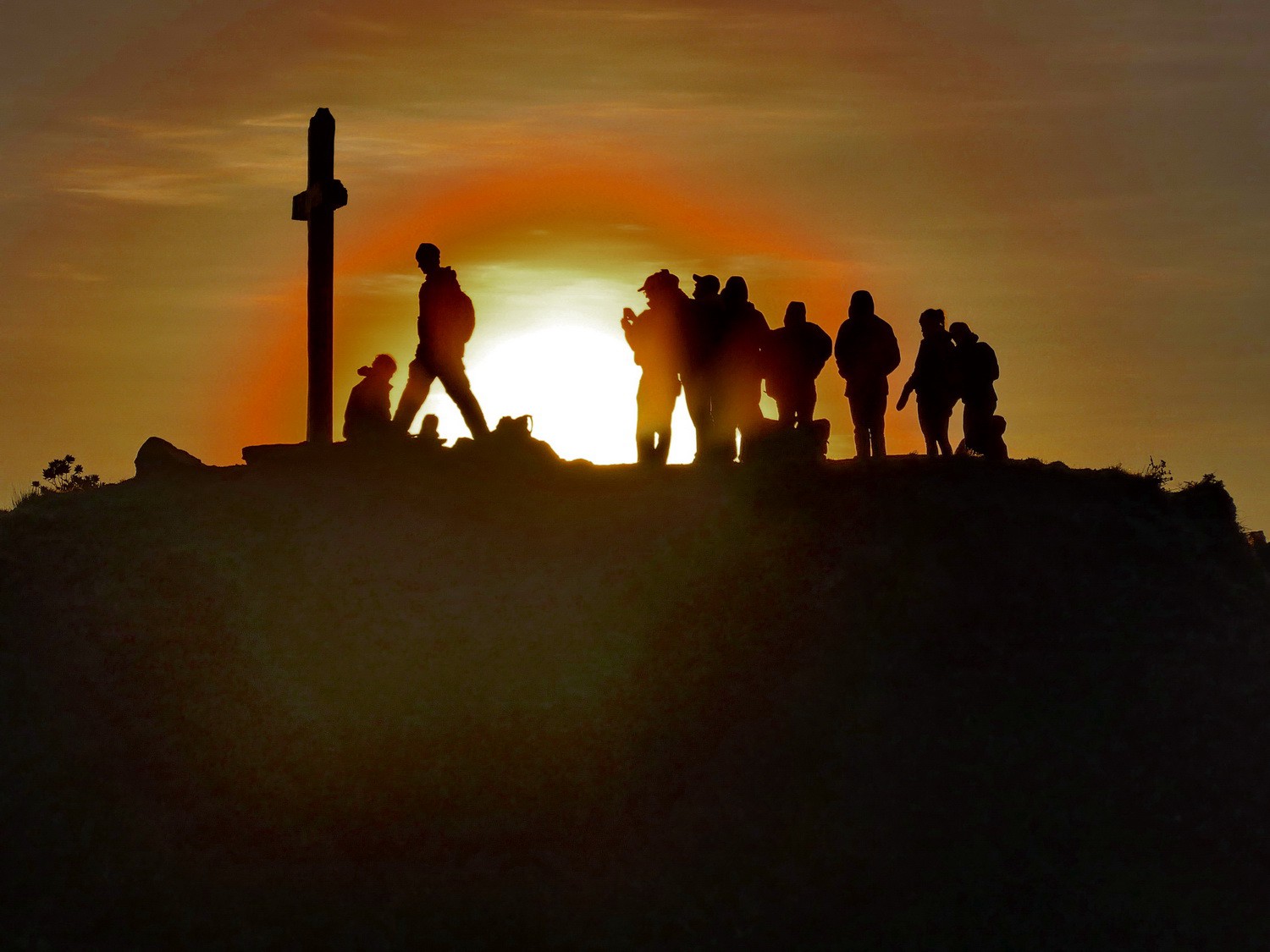 Summit of Volcan Barú at sunrise