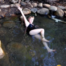 In the hot springs of Caldera
