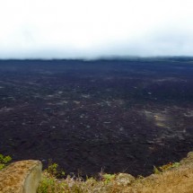 The huge caldera of Volcan Sierra Negra which is with more than 10km diameter the second biggest on earth
