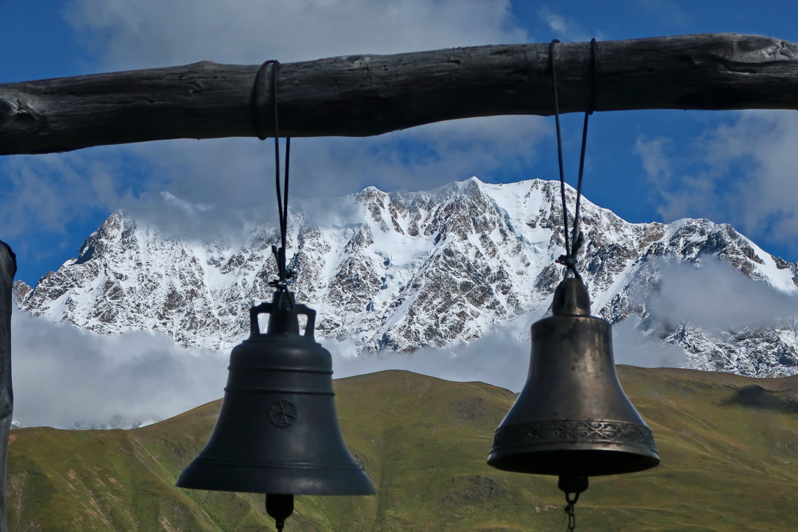 Mighty Shkhara, which at 5193 meters above sea level is the tallest mountain in Georgia and the third highest in Europe