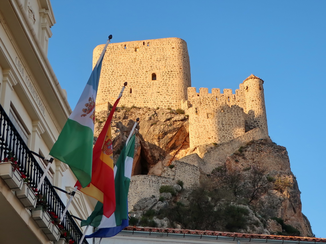 The impressive castle of Olvera