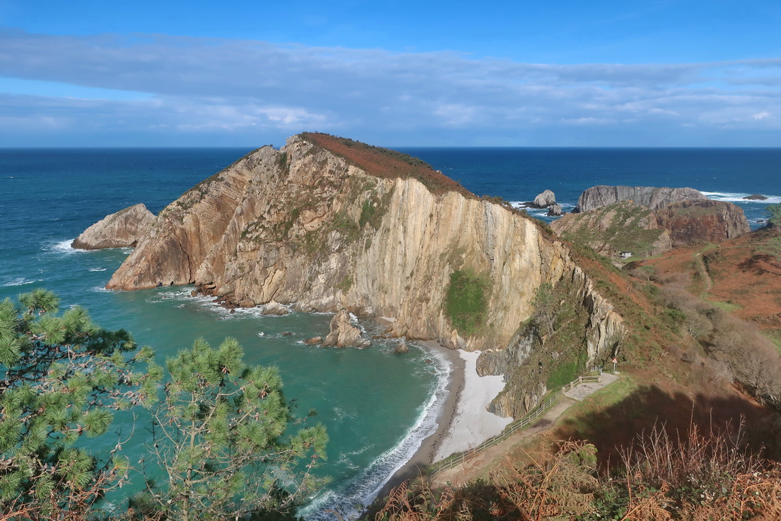 Beach Playa del Silencio which is supposed to be one of the most beautiful beaches in Spain