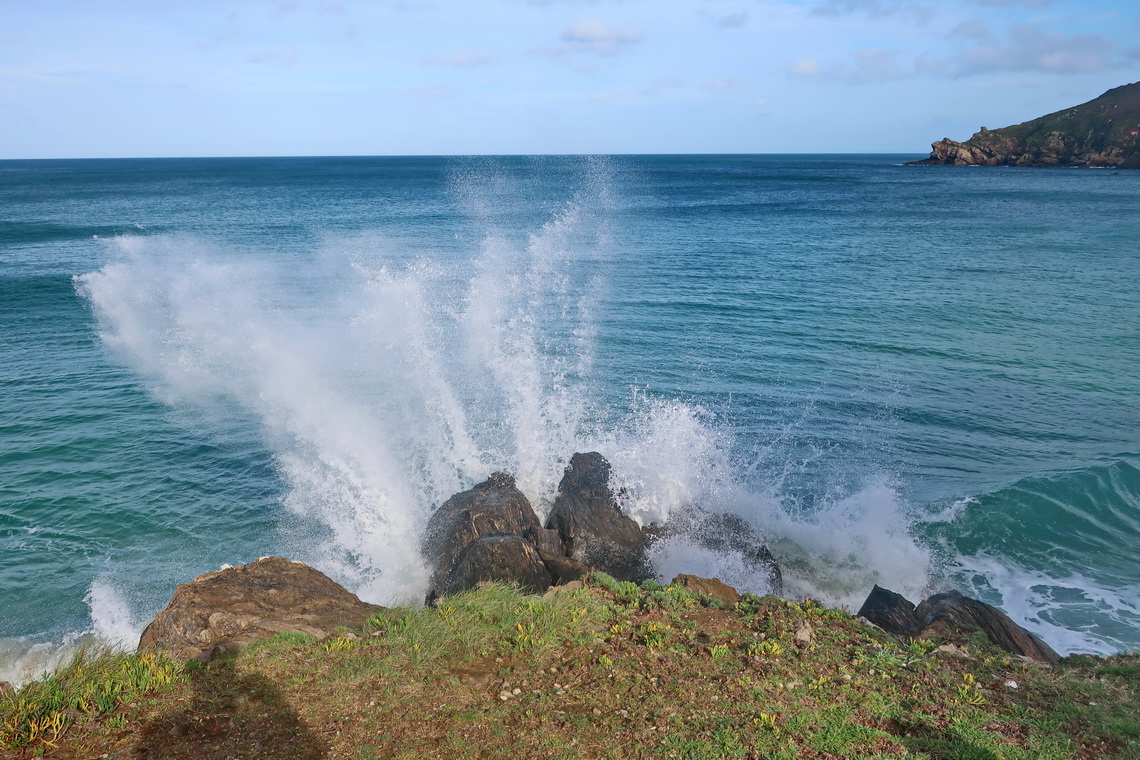 Waves on the beach of Malpica de Bergantiños