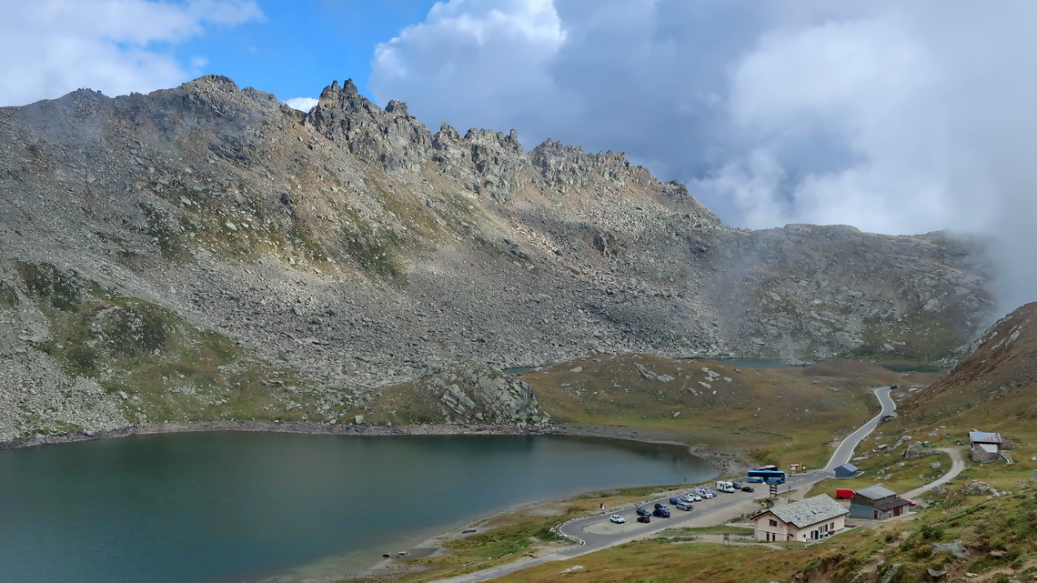 Our sleeping place close to the mountain hut Rifugio Savoia (at 2540 meters sea-level)