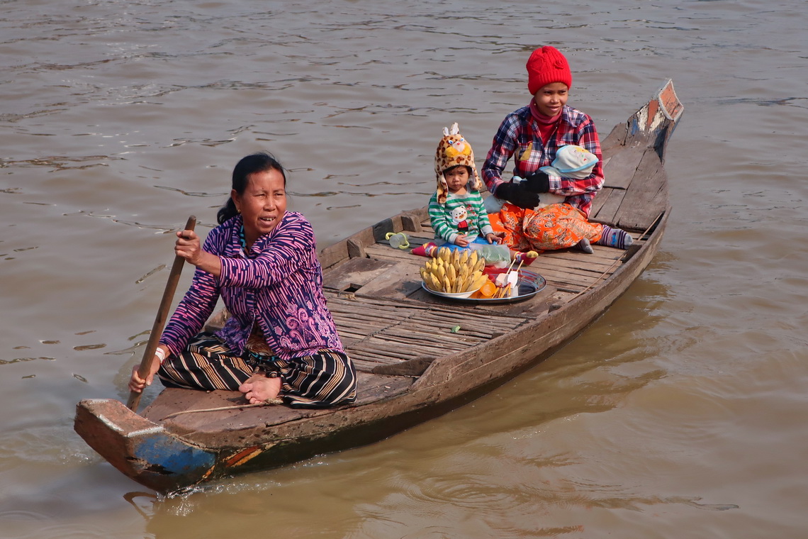 Family on Sangker River