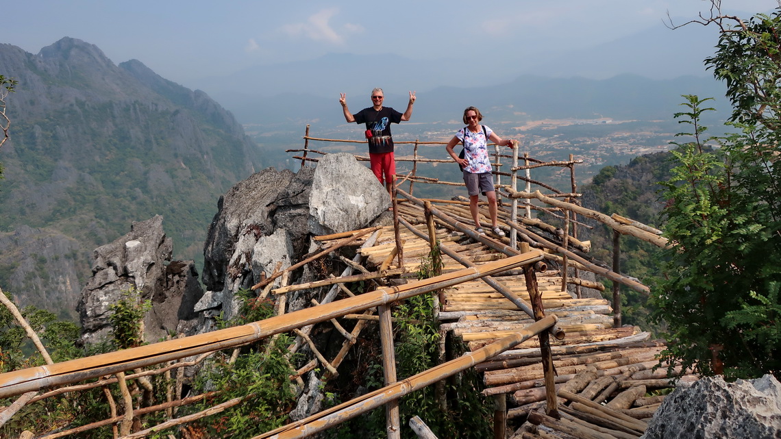 Alfred and Jutta on the summit of Pha Ngern Viewpoints