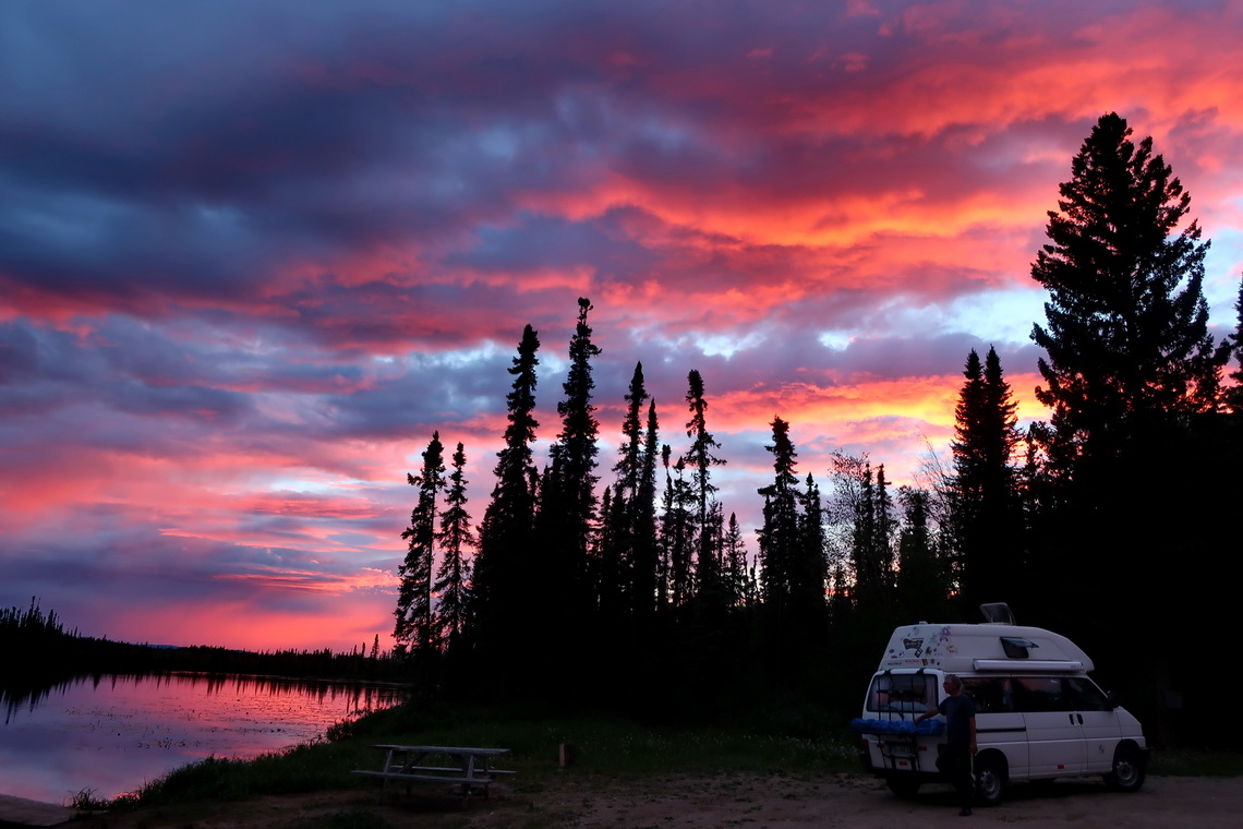 Our free campsite on Loon Lake 